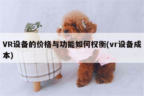 VR设备的价格与功能如何权衡(vr设备成本)【德赢vwin060】