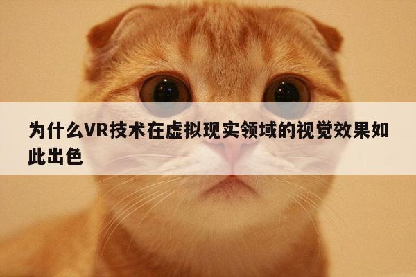 为什么VR技术在虚拟现实领域的视觉效果如此出色-德赢vwin399